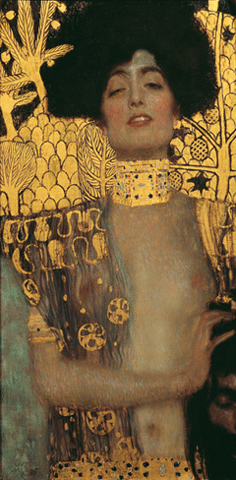 reproductie Judith and the head of Holofernes van Gustav Klimt